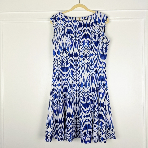 Zarr Collection Scuba Fit and Flare Dress Size 12 - Picture 1 of 6